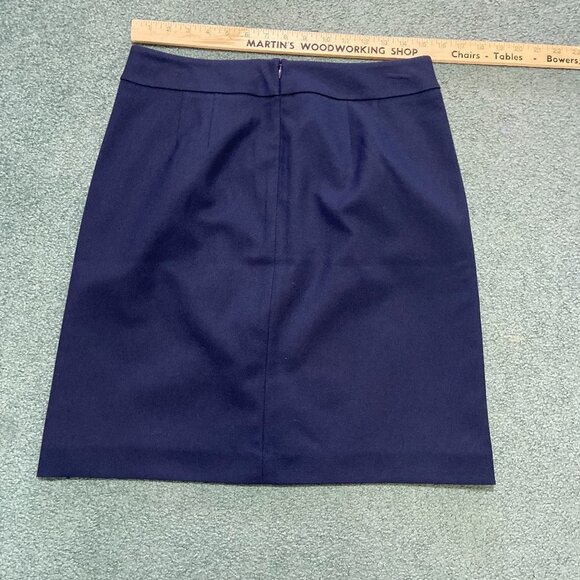 Loft Outlet Women's Admiral Pocket Navy Pencil Skirt Sailor Navy Size 8 - Picture 3 of 9